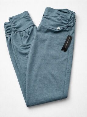 Tahari Soft Heather Blue Green Pull-On Jogger Pants